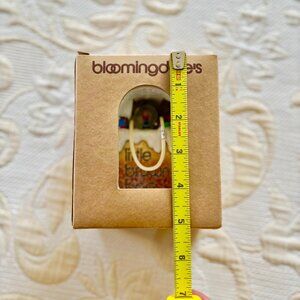 NWT Bloomingdale’s Little Brown Bag Christmas Ornament Snow Globe still in Box